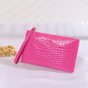Crocodile Pattern PU Leather Clutch Bag