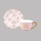 Tea Cup and Saucer Set (Let's PAR-TEA)
