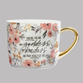 Gold Handle Mug- Badass