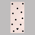 Hearts and Dots Beach Towel