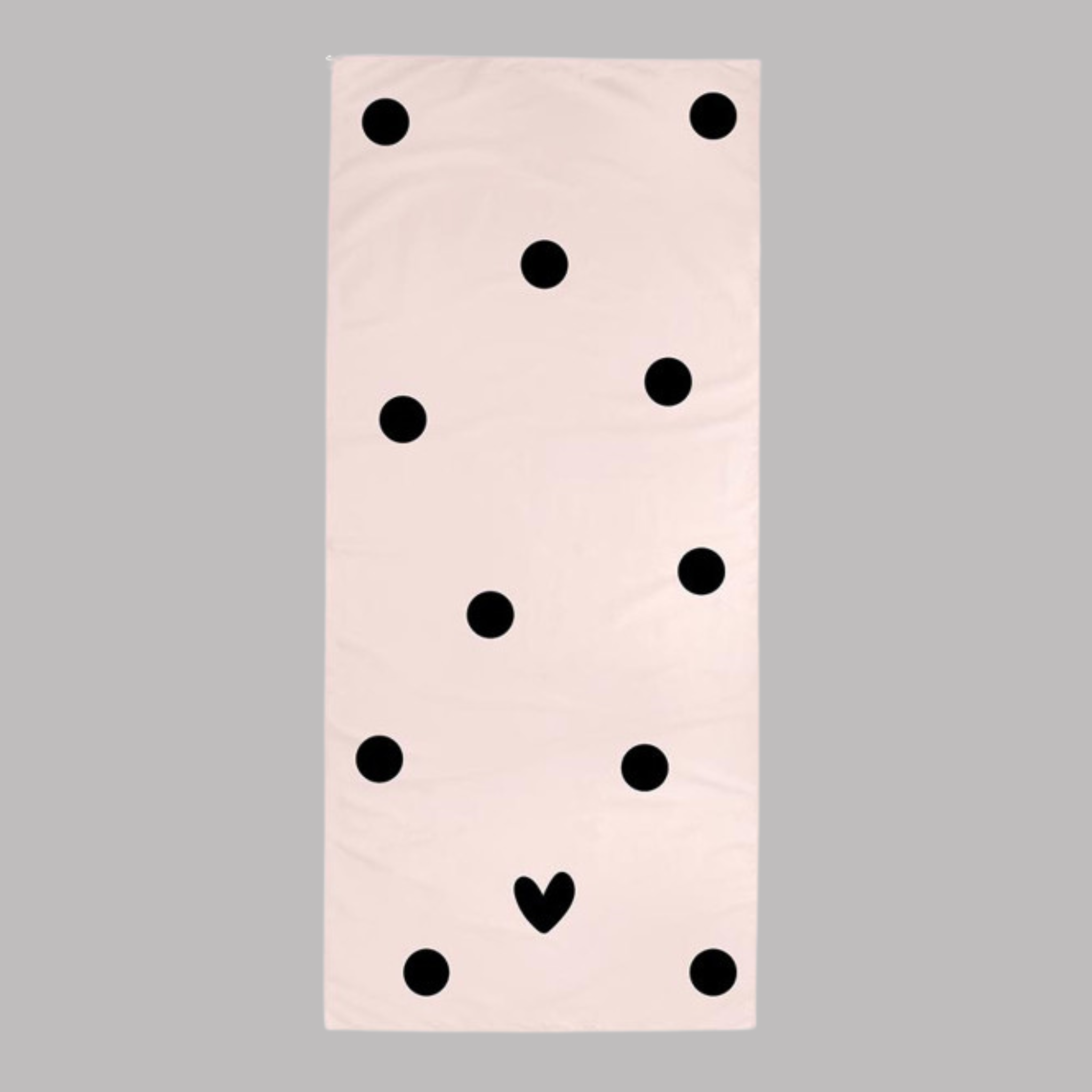 Hearts and Dots Beach Towel
