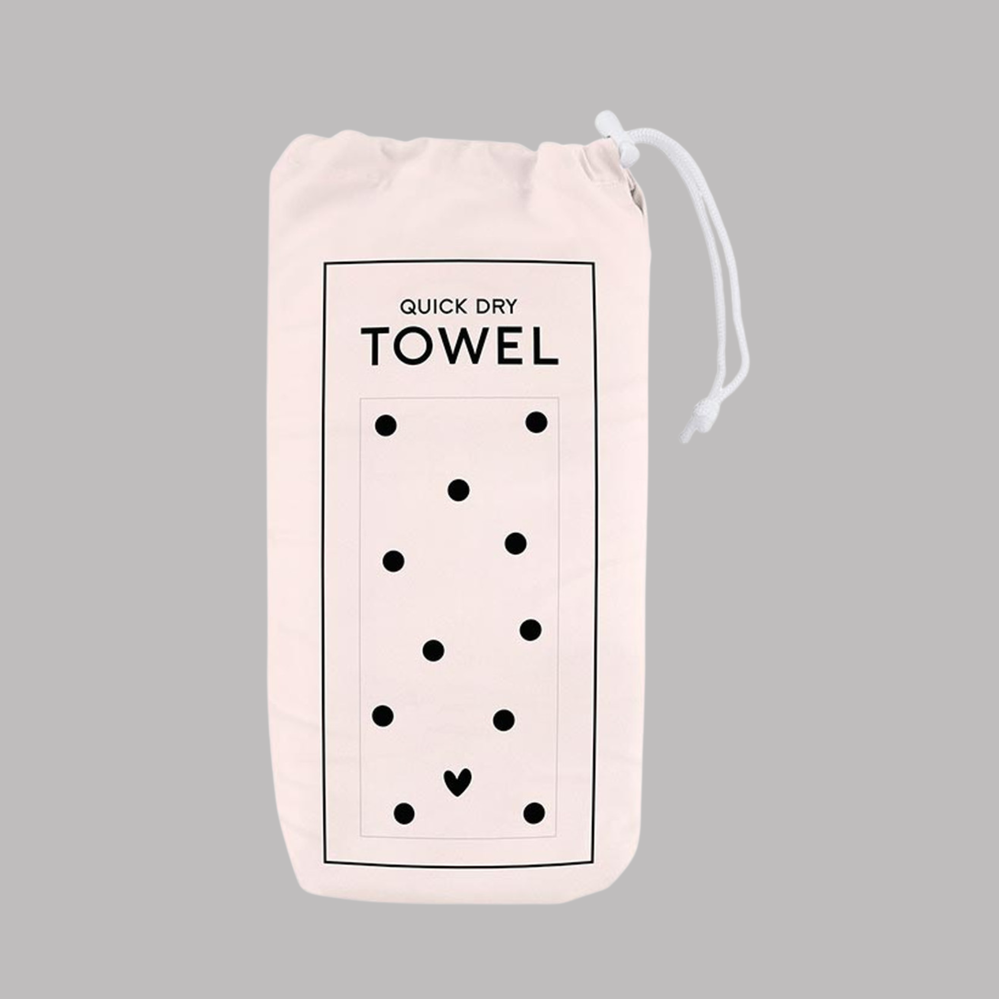 Hearts and Dots Beach Towel